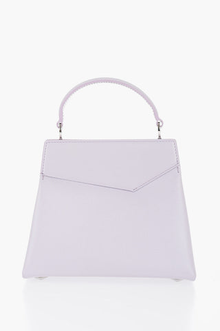 MM11 Leather Bag with Logoed Clip Fastening