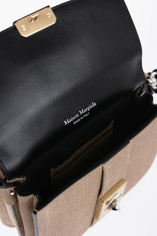 Rafia Effect Bag with Ponyfur Detail