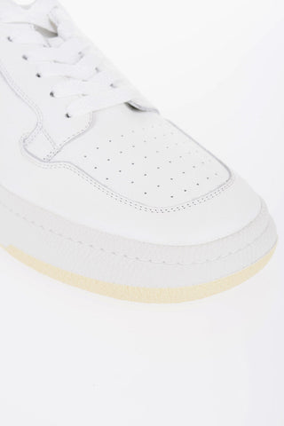 MM6 Low-Top Hammered Leather Sneakers