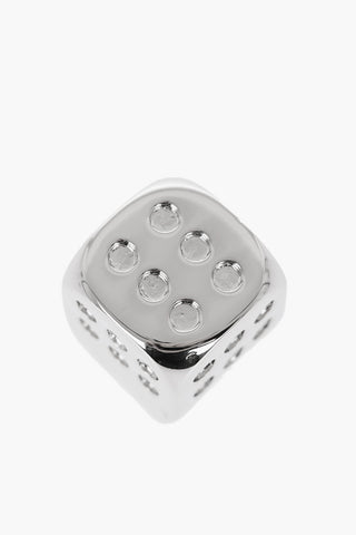 MM6 Anello in Ottone con Desing Dado da Gioco 