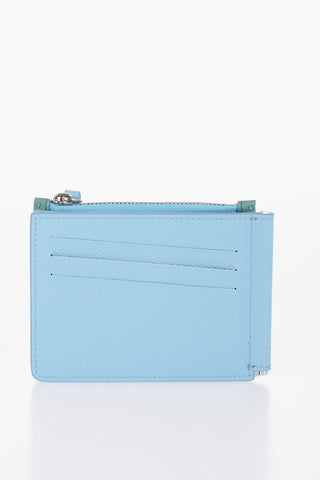 MM11 Grained Leather Wallet with Metallic Clip