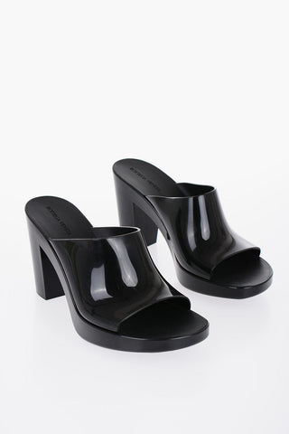 Solid Color GLEAM Sandals with Block Heel 10cm