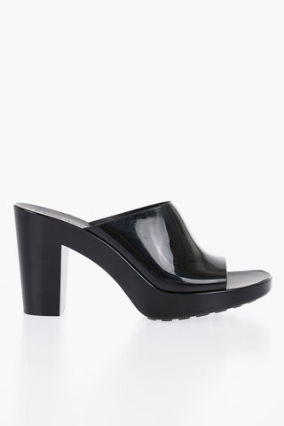 Solid Color GLEAM Sandals with Block Heel 10cm