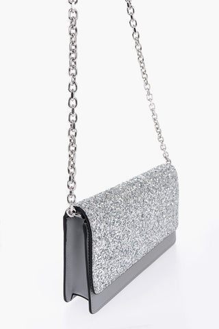 MM11 Saffiano Leather Bag with Sequined Detailing