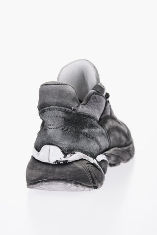 MM6 Distressed Effect CASTLEROCK Low-Top Sneakers