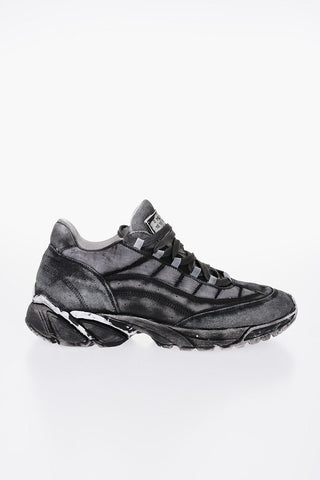MM6 Distressed Effect CASTLEROCK Low-Top Sneakers