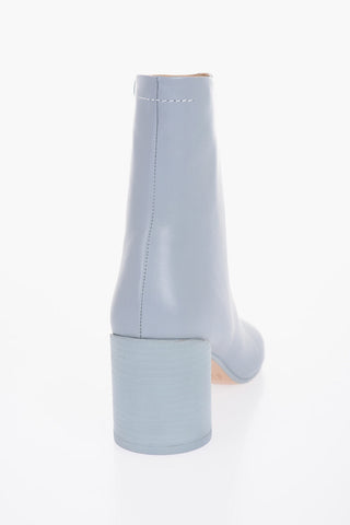 MM6 Leather Booties Heel 7 cm