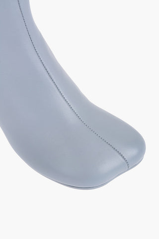 MM6 Leather Booties Heel 7 cm