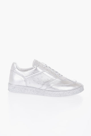 MM6 Metallic Effect Low-Top Sneakers