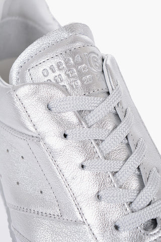 MM6 Metallic Effect Low-Top Sneakers