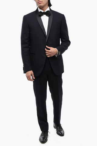 CC COLLECTION Two-Button Wool Jacket ACADEMY CERIMO with Shawl Collar