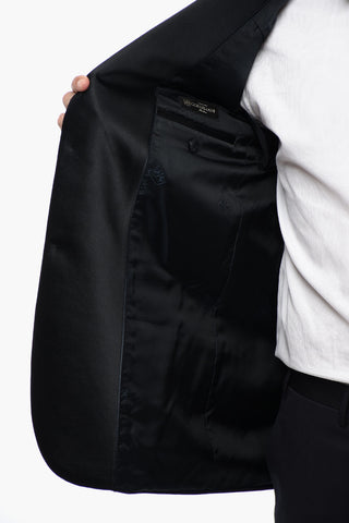 CC COLLECTION Two-Button Wool Jacket ACADEMY CERIMO with Shawl Collar
