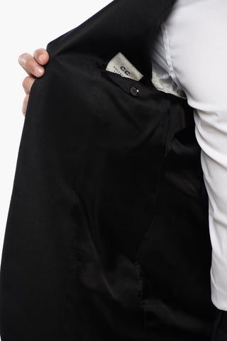 CC COLLECTION Virgin Wool Ceremony Blazer with Peak Lapel