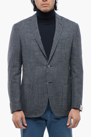 Plaid Check ACADEMY SOFT Silk Blend Blazer