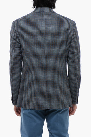 Plaid Check ACADEMY SOFT Silk Blend Blazer