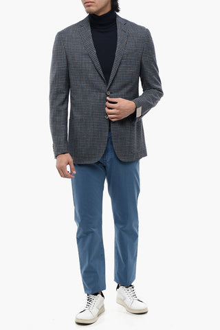 Plaid Check ACADEMY SOFT Silk Blend Blazer