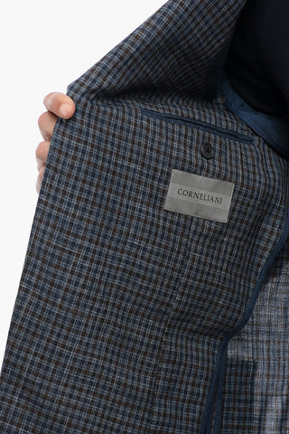 Plaid Check ACADEMY SOFT Silk Blend Blazer