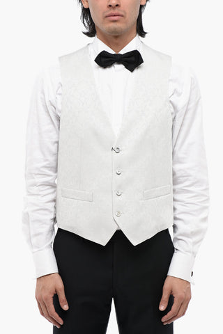 CC COLLECTION Anthemion-Print REFINED CERMO Waistcoat with 4-Buttons