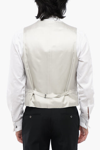 CC COLLECTION Anthemion-Print REFINED CERMO Waistcoat with 4-Buttons