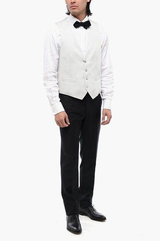 CC COLLECTION Anthemion-Print REFINED CERMO Waistcoat with 4-Buttons