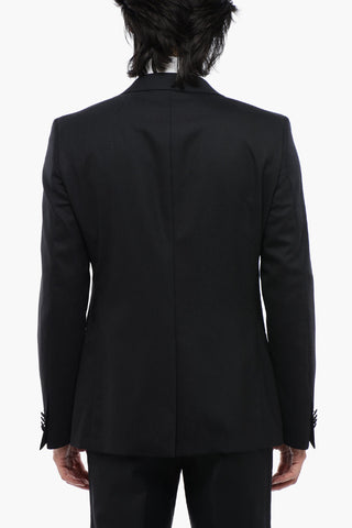 CODE Blazer in Misto Lana Jacquard con Rever a Lancia