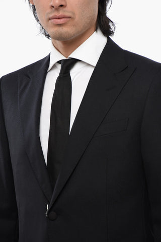 CODE Blazer in Misto Lana Jacquard con Rever a Lancia