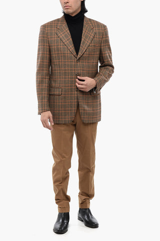 CC COLLECTION Blazer aus Schurwolle mit District-Check-Muster