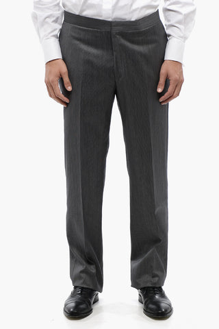 Virgin Wool and Silk CERIM.LEADER Ceremony Groom with Peak Lapel
