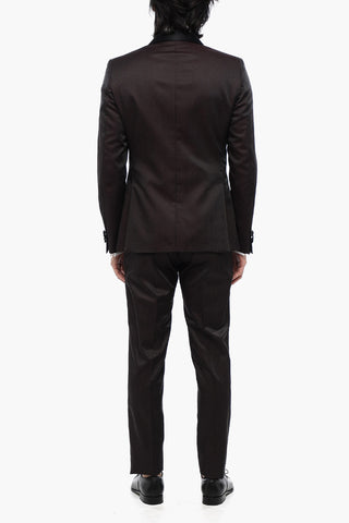 Satin Suit with Damasco Motif