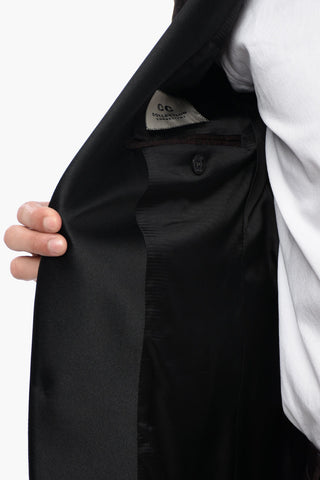 Satin Suit with Damasco Motif