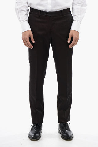 Satin Suit with Damasco Motif