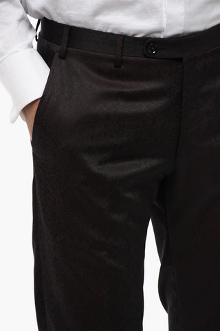 Satin Suit with Damasco Motif
