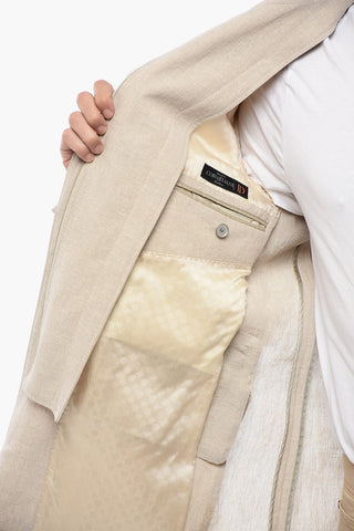 ID Blazer Multitasca in Lino con Chest Piece Removibile