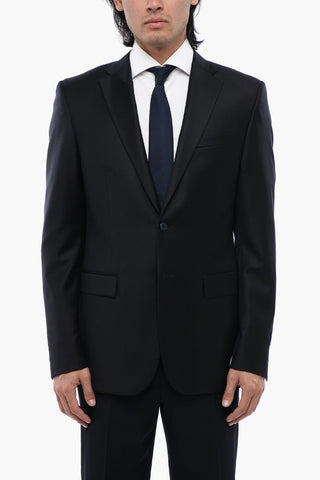 TREND 2 Button Virgin Wool Blazer with Flap Pockets