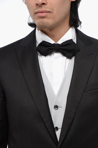 CC COLLECTION Virgin Wool Center Vent Peak Lapel CEREM.RESET Ceremony Groom
