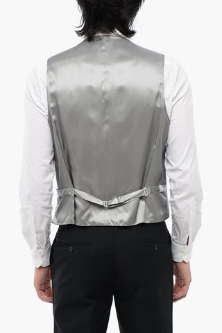 CC COLLECTION Bicolour Wool-Blend Waistcoat RETAILORED