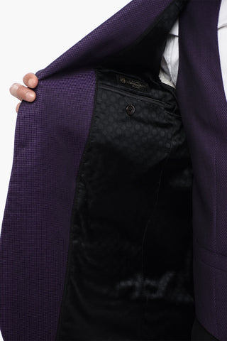 Silk Blend CERIMONIA ACADEMY 3-Piece Suit with Shawl Lapel