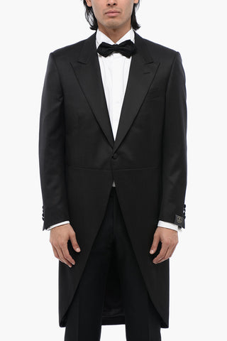 Virgin Wool Peak Lapel MANTUA Ceremony Groom Blazer