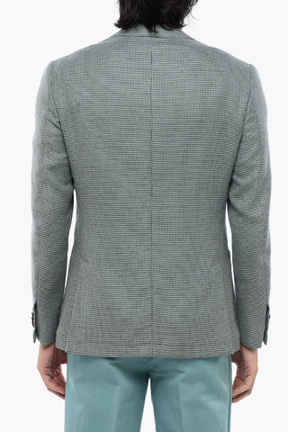 Unlined Blazer ACADEMY SOFT Wool-Blend Jacquard
