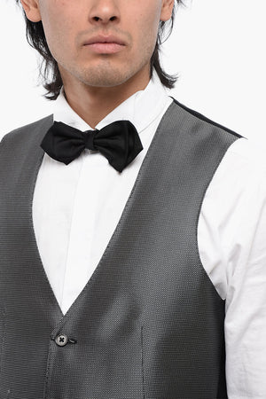 gilet in Seta Bicolore 