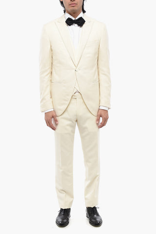 Jacquard Silk Blend CERIMONIA ACADEMY 3-Piece Suit