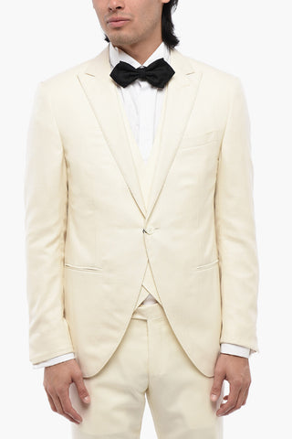 Jacquard Silk Blend CERIMONIA ACADEMY 3-Piece Suit