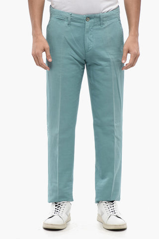 Baumwollhose mit Knopfdetail