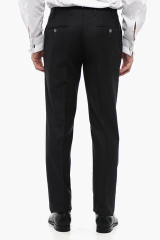 Abito 3 Pezzi A Righe Con Bordi In Satin