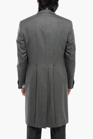 Virgin Wool and Silk CERIM.LEADER Ceremony Groom with Peak Lapel