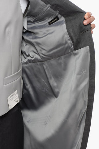 Virgin Wool and Silk CERIM.LEADER Ceremony Groom with Peak Lapel