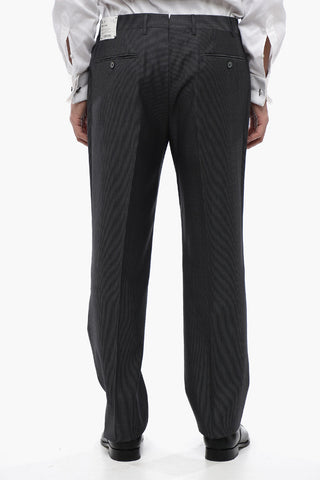 Virgin Wool and Silk CERIM.LEADER Ceremony Groom with Peak Lapel