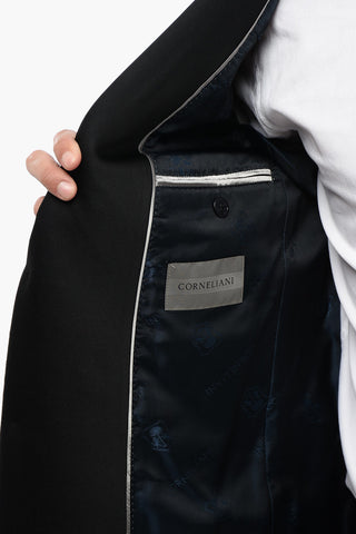 Zweiknopf-Jacke ACADEMY CERIMO aus Wolle mit Schalkragen