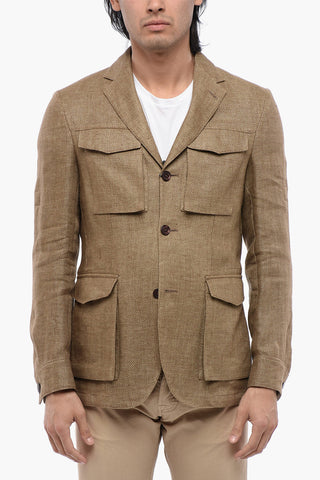 ID Pure Linen IDENTITY Utility Blazer