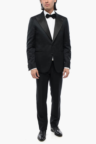 CC COLLECTION Blazer Jacquard CERIMONIA REWARD con Rever a Lancia in Satin